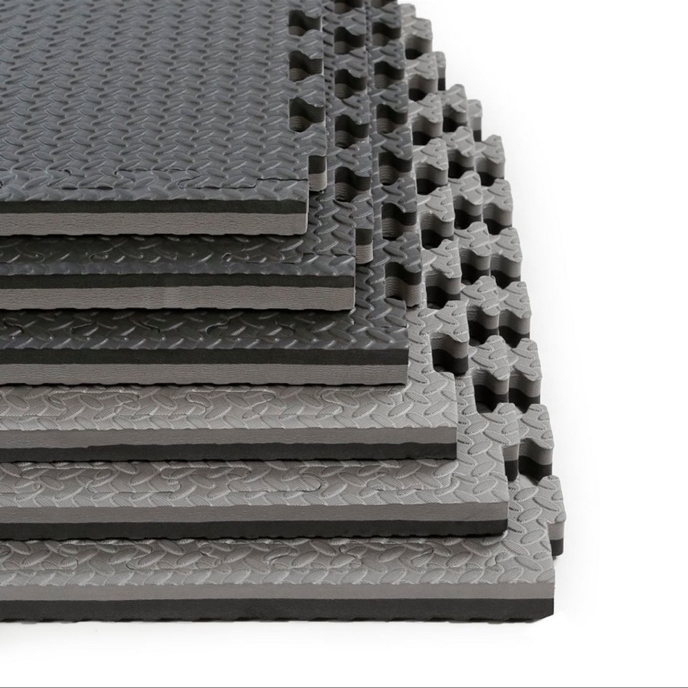 XSPEC 1" THICK REVERSIBLE EVA FOAM MAT, 12 PCS 48 SQ FT, BLACK & GREY - Picture 6 of 6